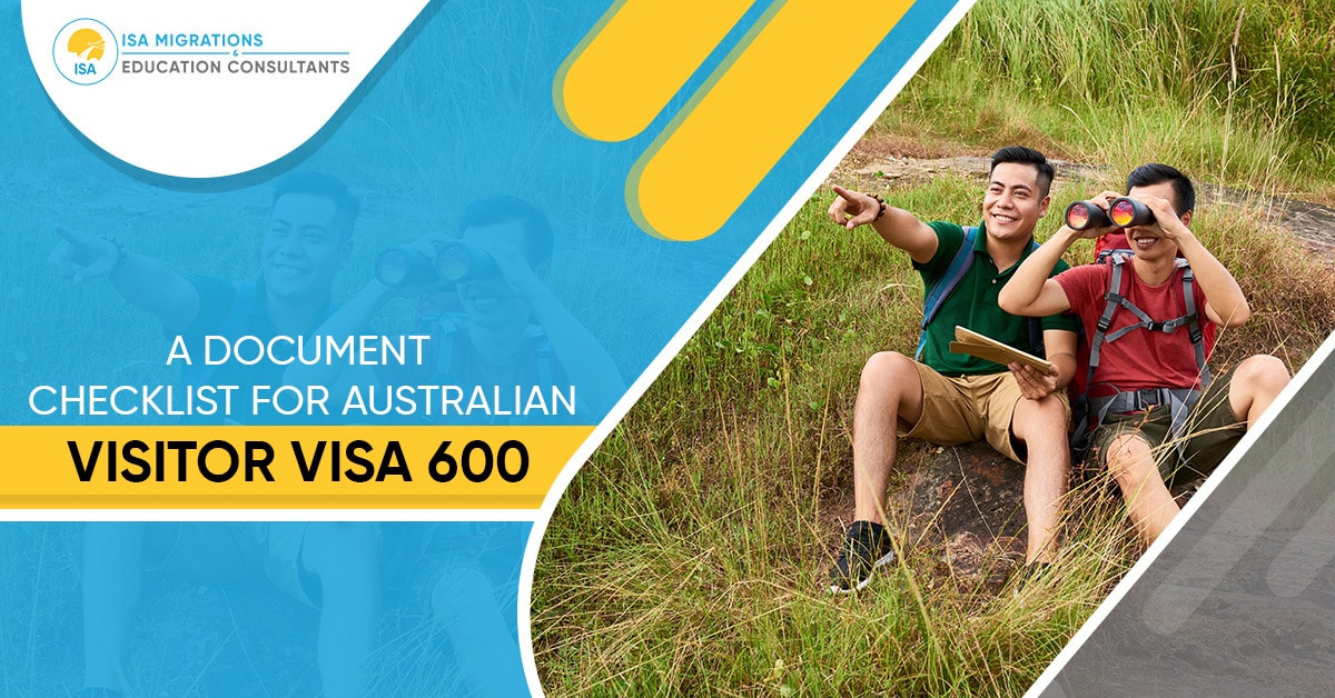 australia tourist visa checklist from india