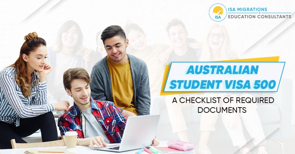 Student visa 500 document checklist